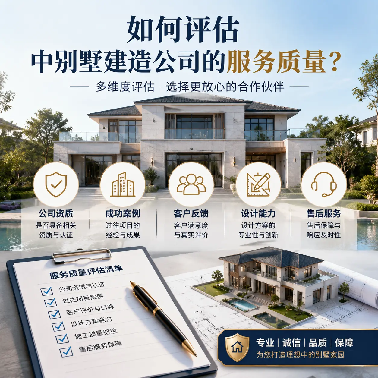 如何评估 三穗 中别墅建造公司的服务质量?