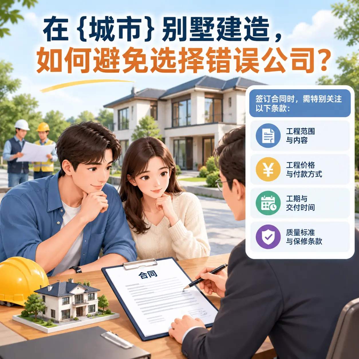 在 三穗 别墅建造,如何避免选择错误公司?