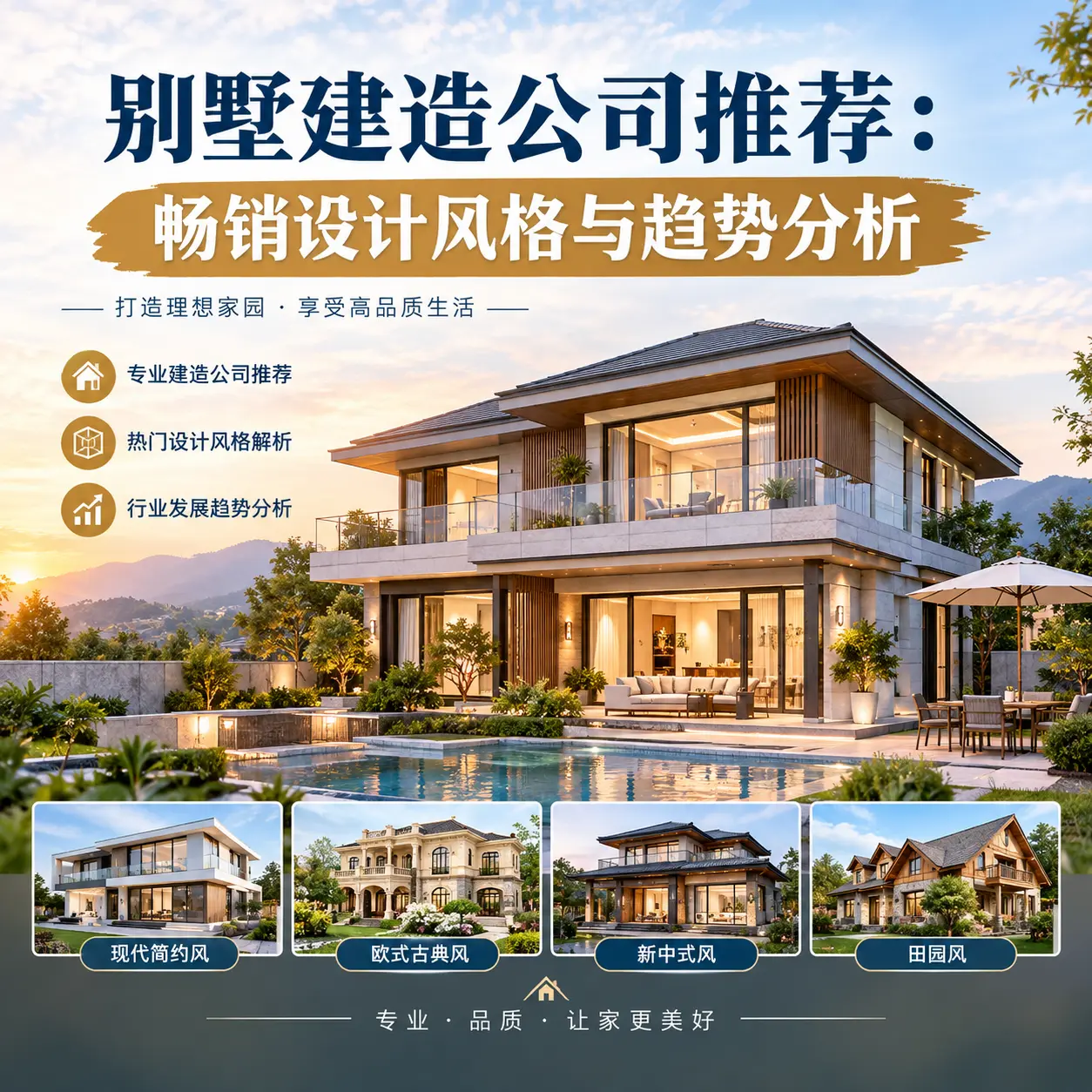 别墅建造公司推荐： 三穗 畅销设计风格与趋势分析