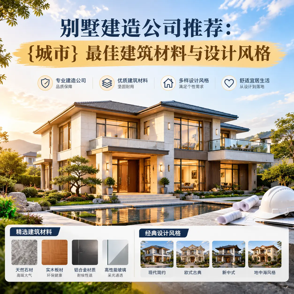 别墅建造公司推荐: 三穗 最佳建筑材料与设计风格