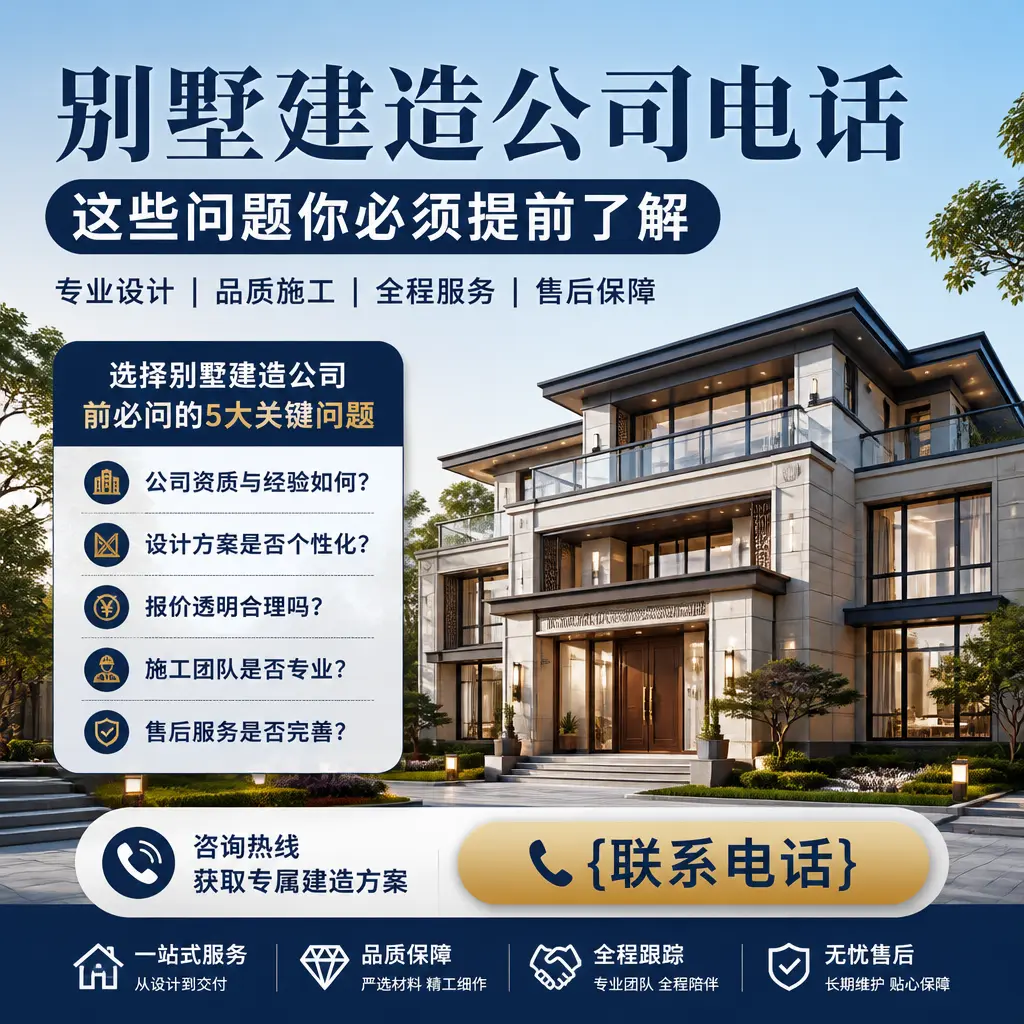 三穗别墅建造公司电话，这些问题你必须提前了解