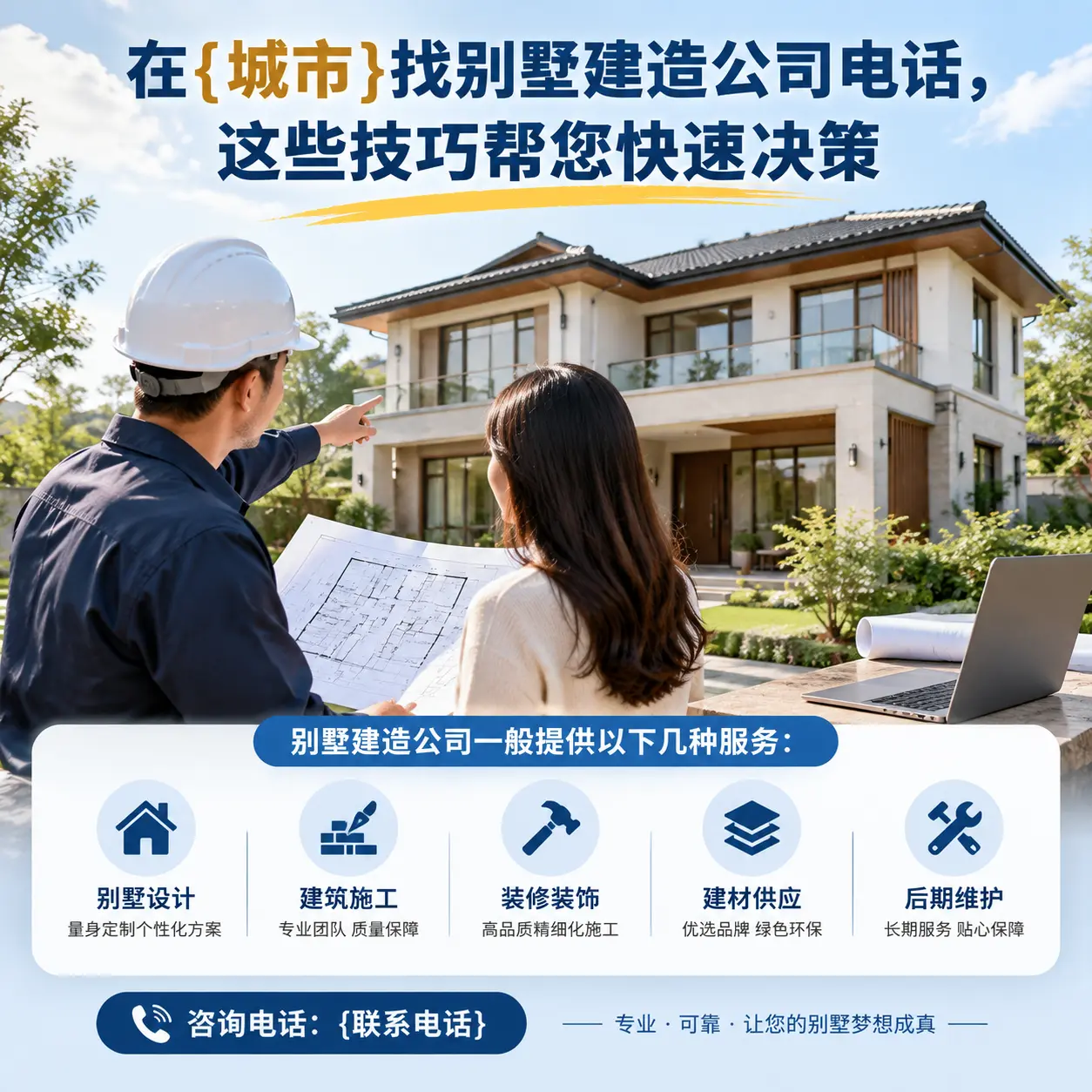 在三穗找别墅建造公司电话，这些技巧帮您快速决策