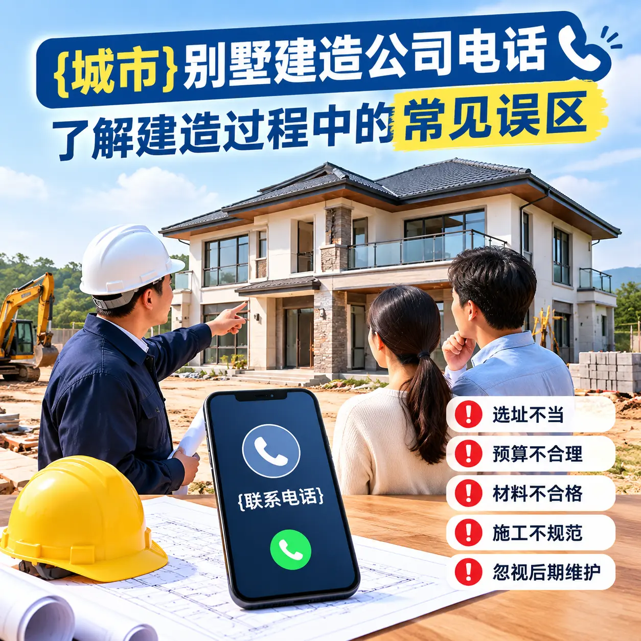 三穗别墅建造公司电话，了解建造过程中的常见误区
